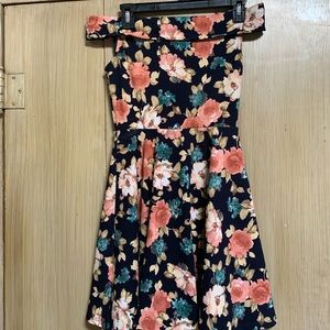Off the shoulder floral dress